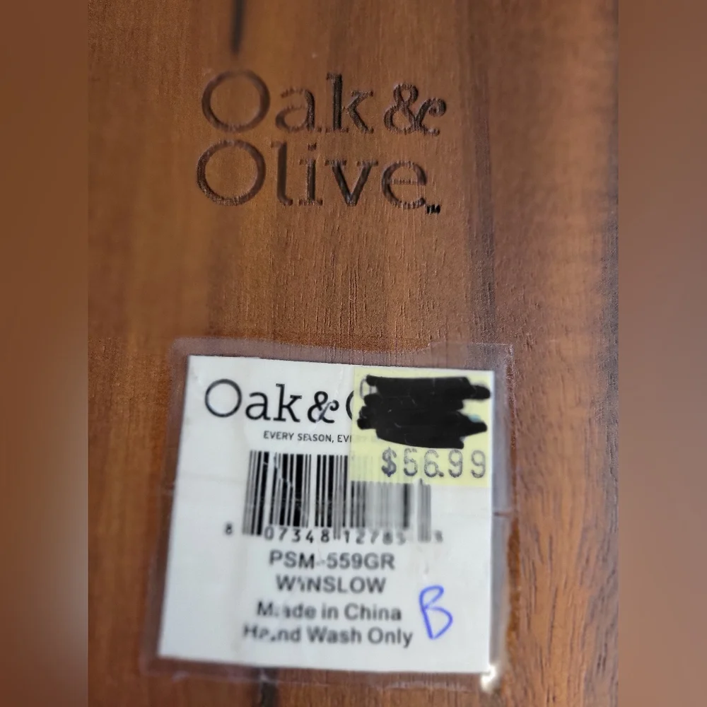 Round Marble and Oak Cheese Board OAK & OLIVE